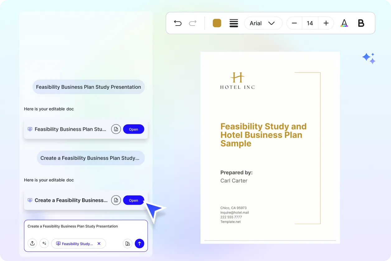 Free AI Feasibility Business Plan Study Presentation Generator, Free AI Feasibility Presentation Maker Online [ No Signup ]